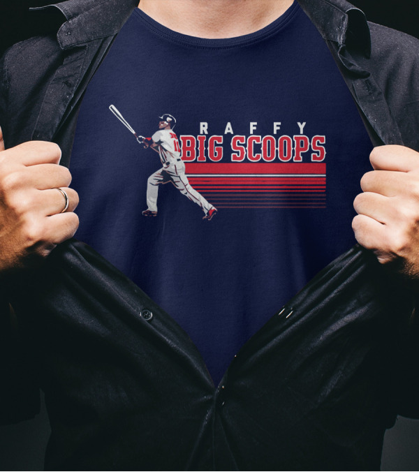 Raffy Big Scoops Baseball Player Silhouette With Bat T-Shirt