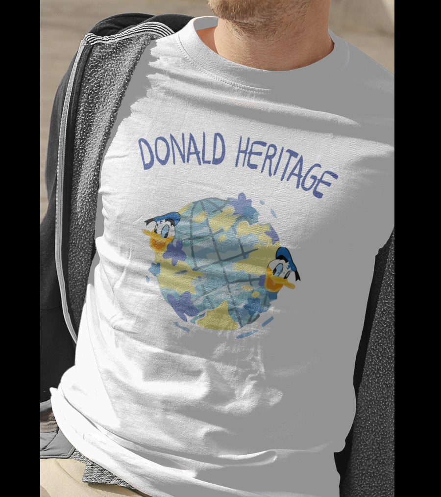 Donald Heritage Globe Character Elements T-Shirt