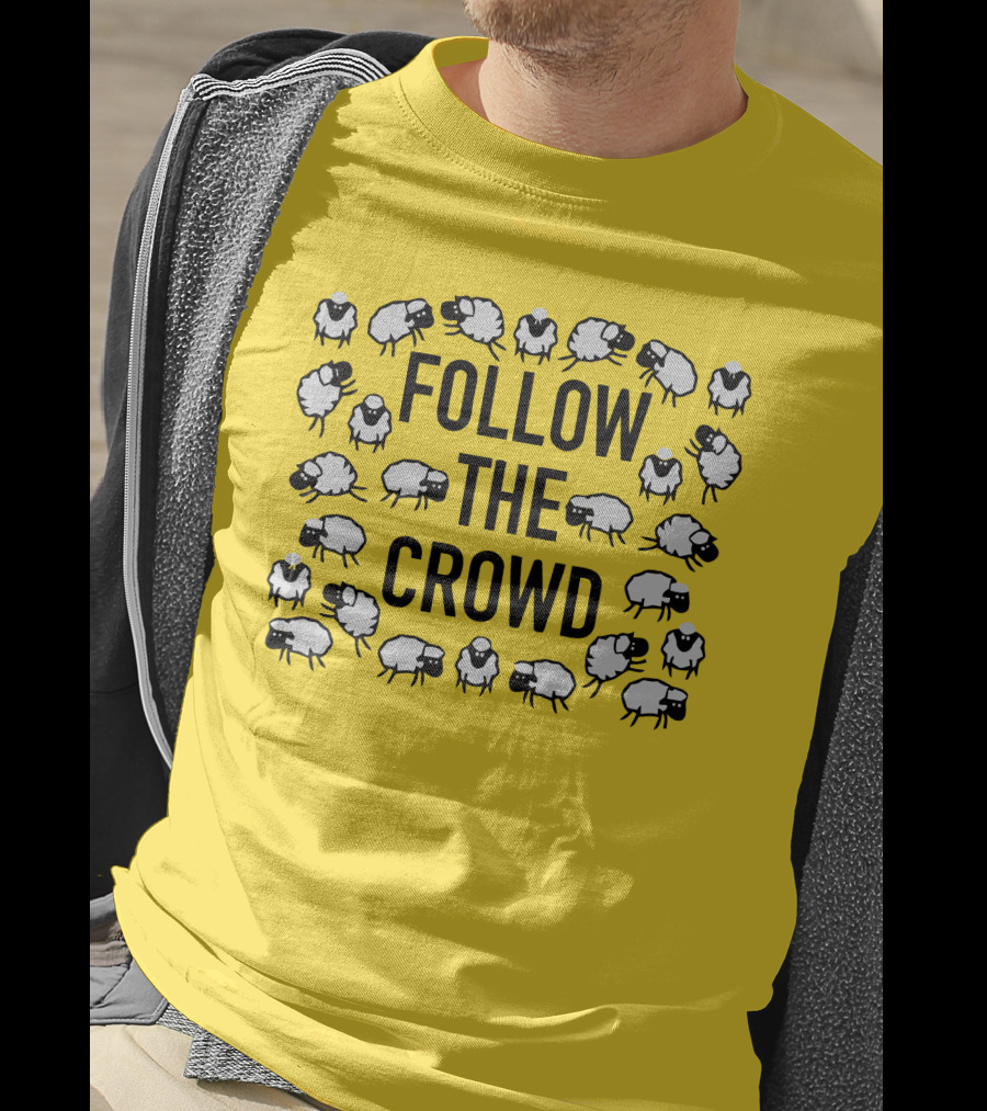 Follow The Crowd Vlog Creations Sheep T-Shirt