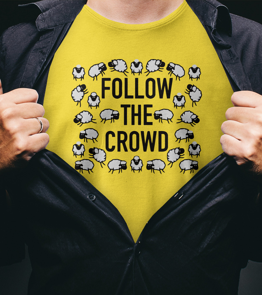 Follow The Crowd Vlog Creations Sheep T-Shirt