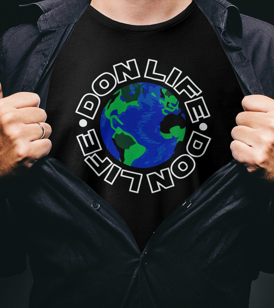 Don Life Earth Motif Global T-Shirt