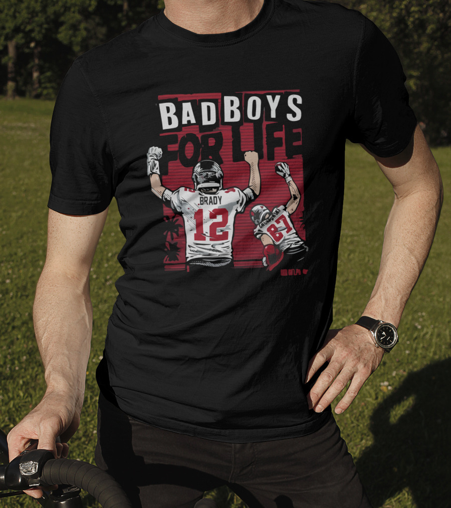 Brady Gronkowski Bad Boys For Life Football 12 87 T-Shirt