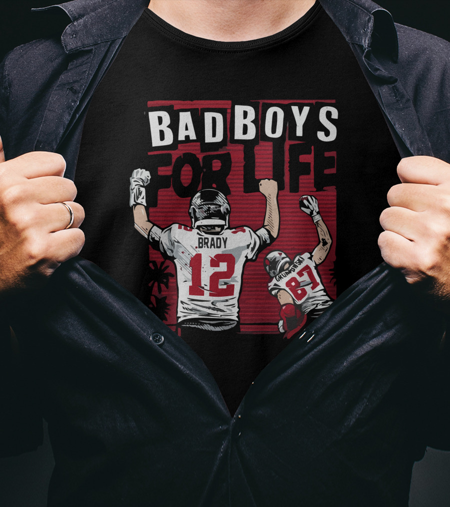 Brady Gronkowski Bad Boys For Life Football 12 87 T-Shirt
