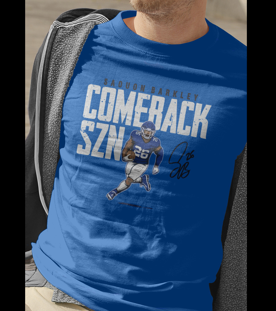 Saquon Barkley Comeback SZN 26 Football T-Shirt