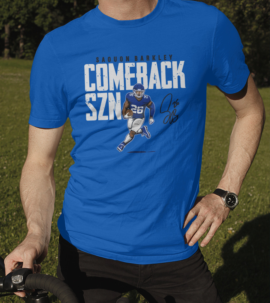 Saquon Barkley Comeback SZN 26 Football T-Shirt