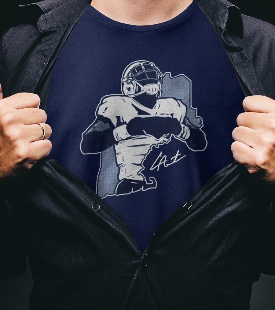 Cam Newton Celebration Football Player Signature Pose T-Shirt