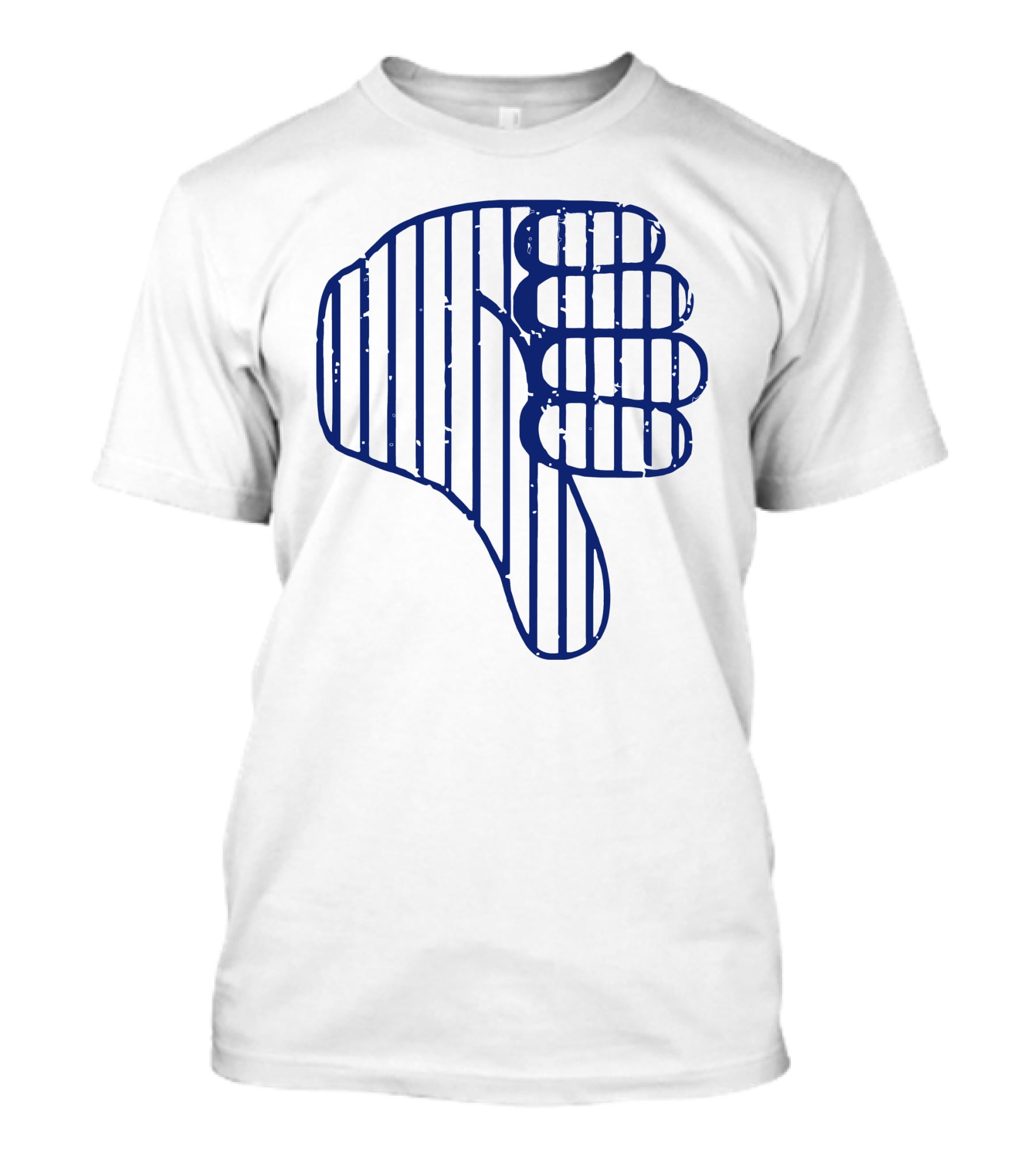 Thumbs Down New York Baseball Todd Frazier Striped T-Shirt