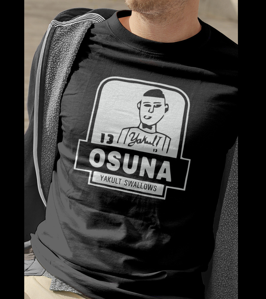 Jose Osuna Number 13 Yakult Swallows Baseball T-Shirt