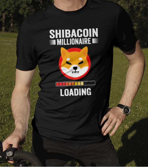 SHIBACOIN MILLIONAIRE LOADING ICONIC DOGE FACE T-Shirt