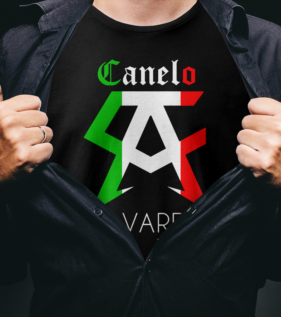 Canelo Alvarez Mexican Flag Colors CA T-Shirt