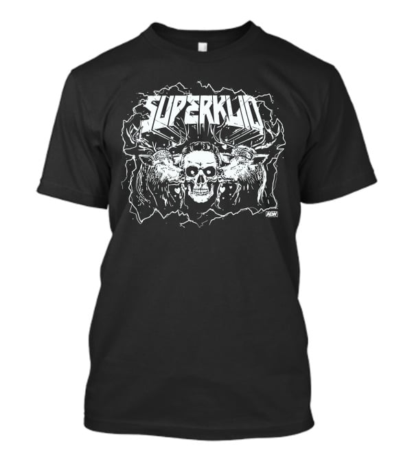 Superkliq Skull Stag AEW T-Shirt
