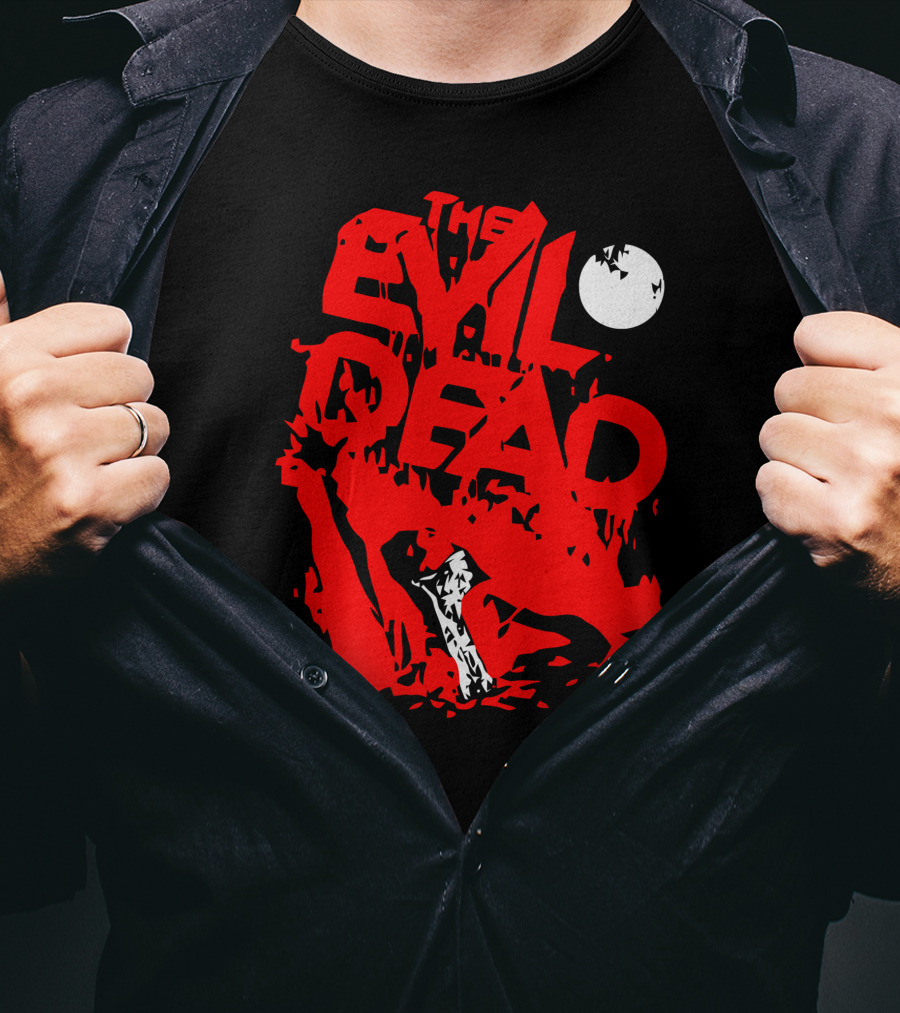 The Evil Dead Red Axe Moon T-Shirt