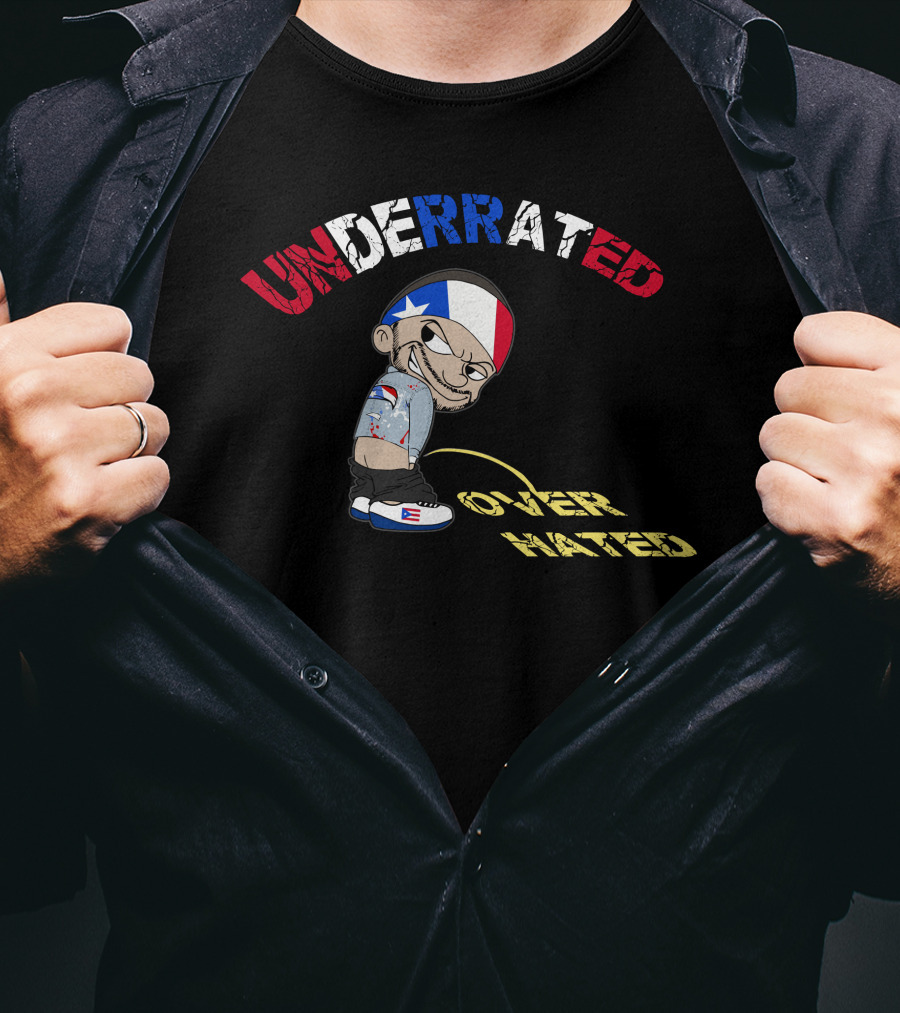 Underrated Over Hated Flag Character Street T-Shirt