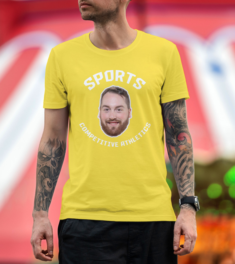 SPORTS COMPETITIVE ATHLETICS BEARDED FACE T-Shirt