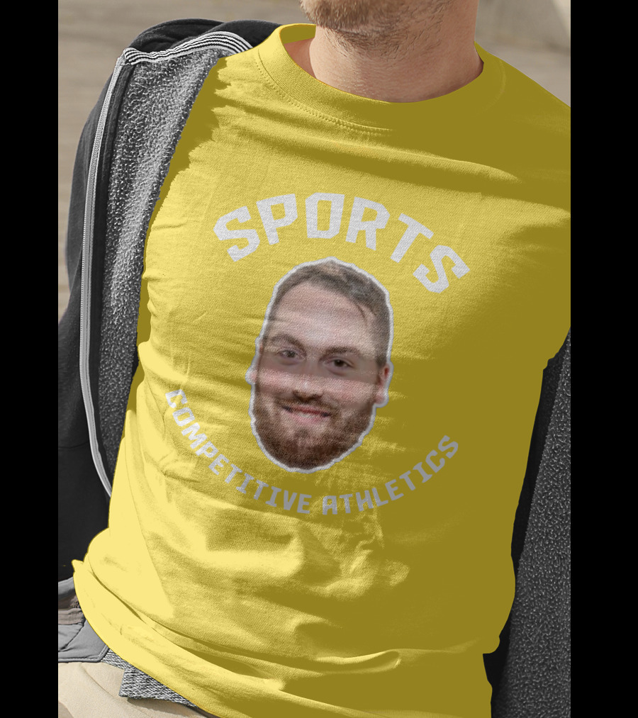 Sports Competitive Athletics Bearded Face T-Shirt