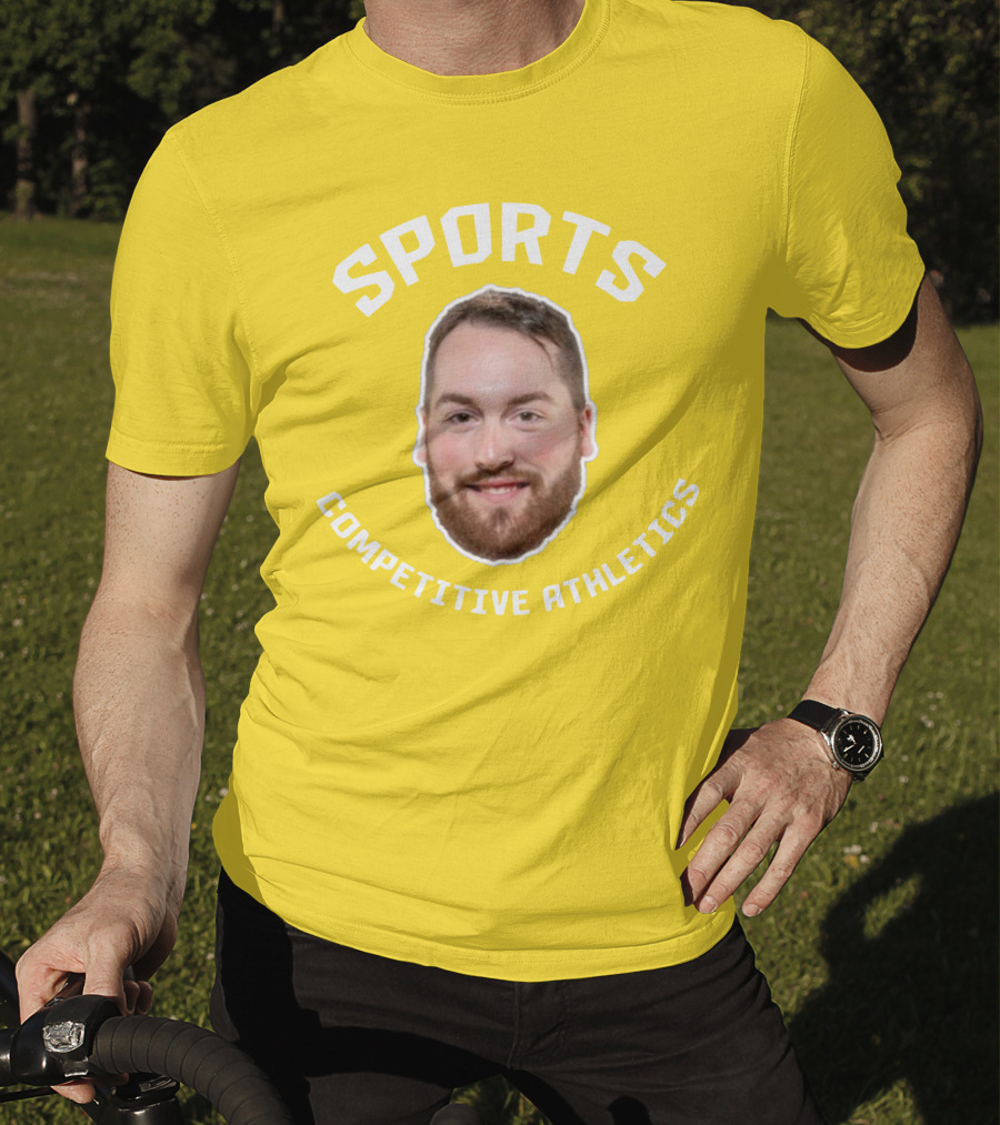 Sports Competitive Athletics Bearded Face T-Shirt