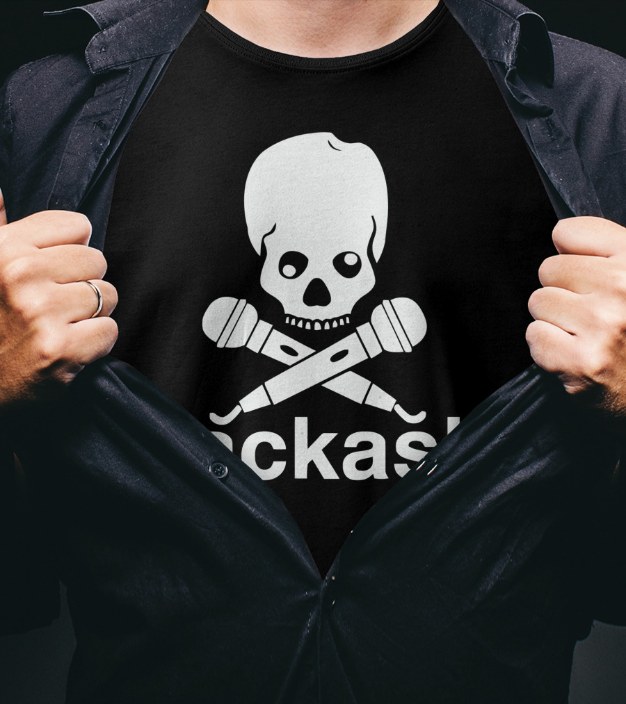 Jackask Jacksfilms Skull And Microphones T-Shirt