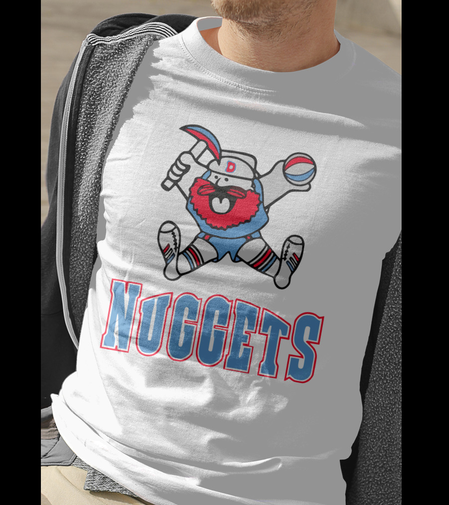 Denver Nuggets Old School Miner Mascot T-Shirt