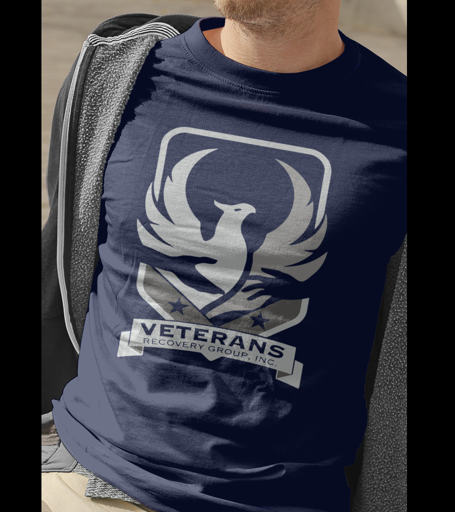 VETERANS RECOVERY GROUP INC Eagle Crest Badge T-Shirt