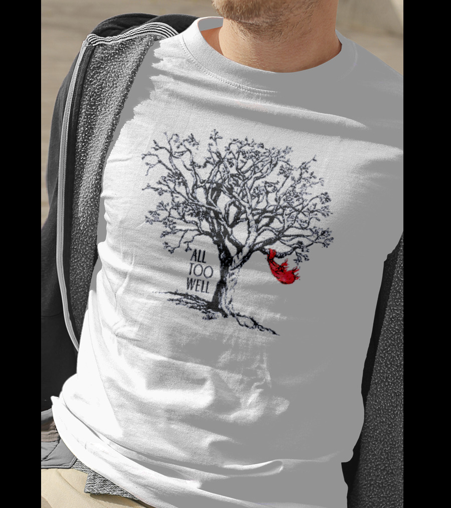 Taylor Swift All Too Well Tree With Red Scarf T-Shirt