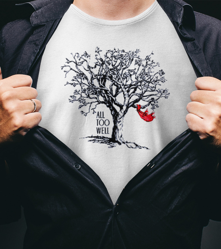 Taylor Swift All Too Well Tree With Red Scarf T-Shirt