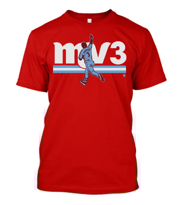 Mv3 Bryce Harper Athletic Tribute Jumping T-Shirt