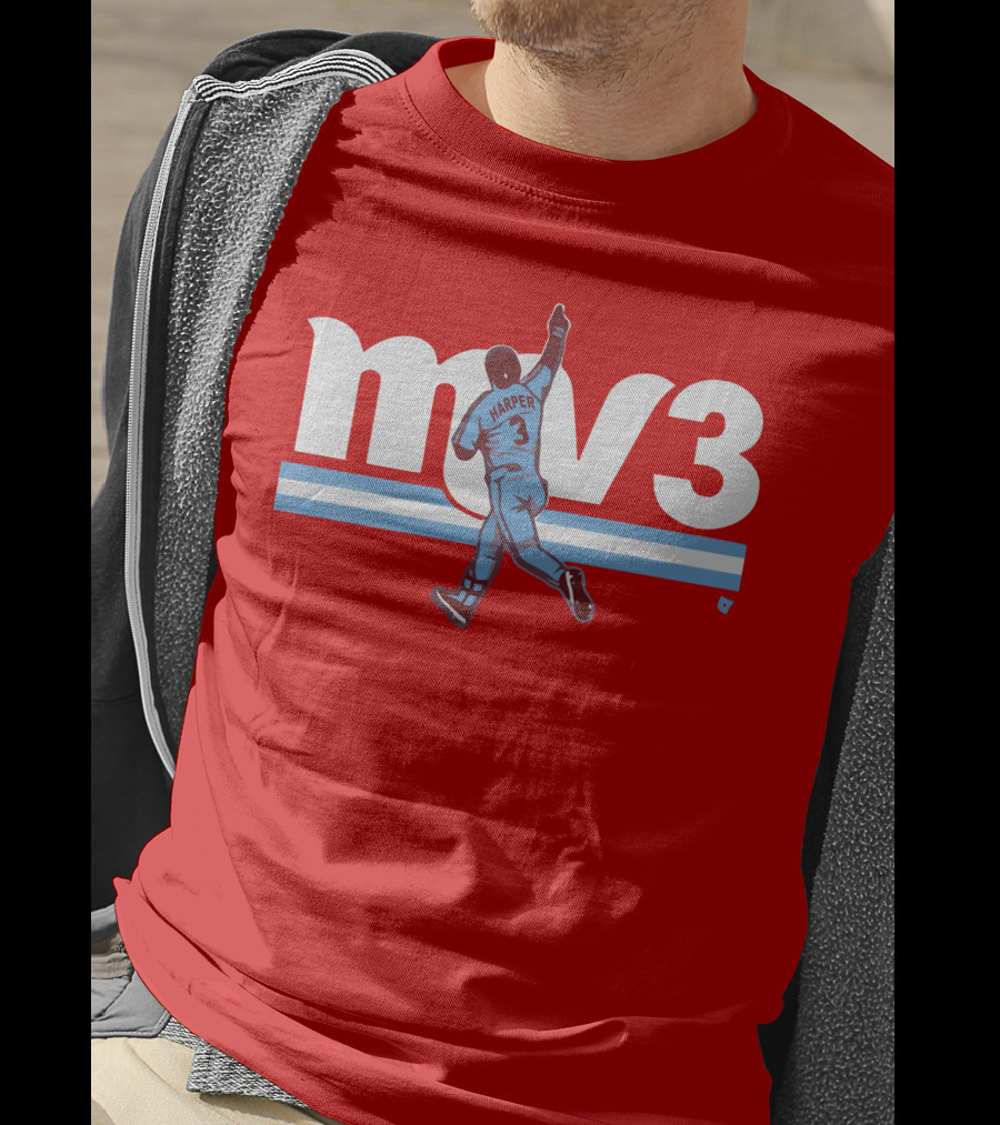 Mv3 Bryce Harper Athletic Tribute Jumping T-Shirt