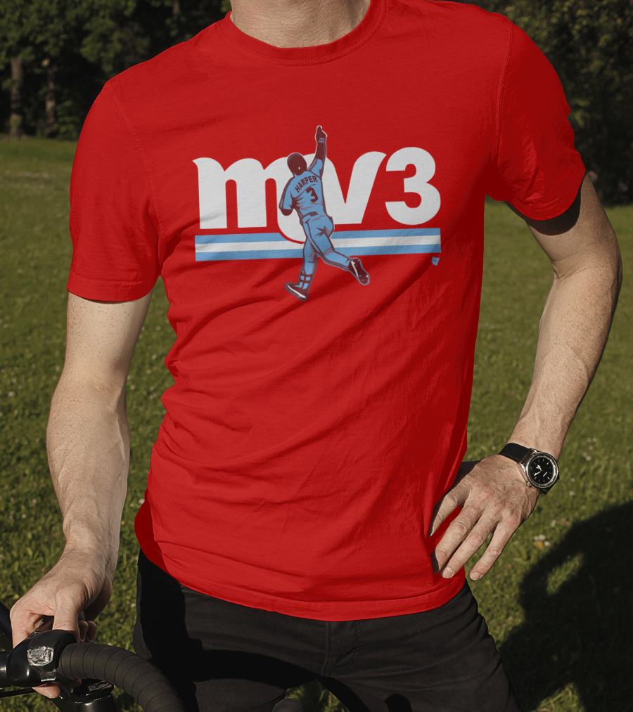Mv3 Bryce Harper Athletic Tribute Jumping T-Shirt