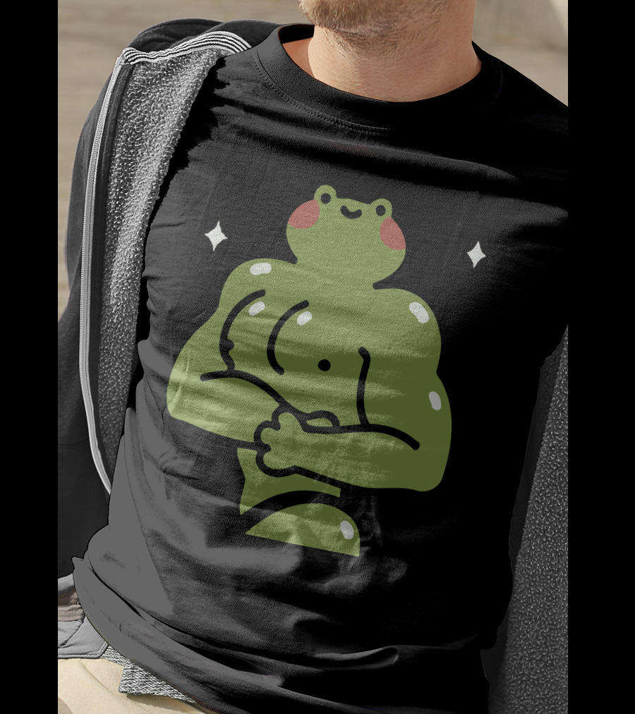 Muscular Ila Frog Con Recovery Pose T-Shirt