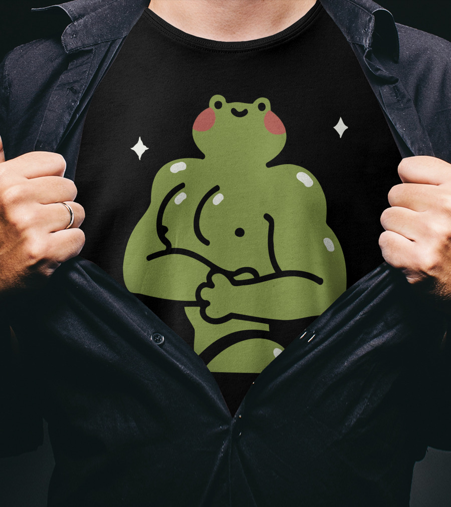 Muscular Ila Frog Con Recovery Pose T-Shirt