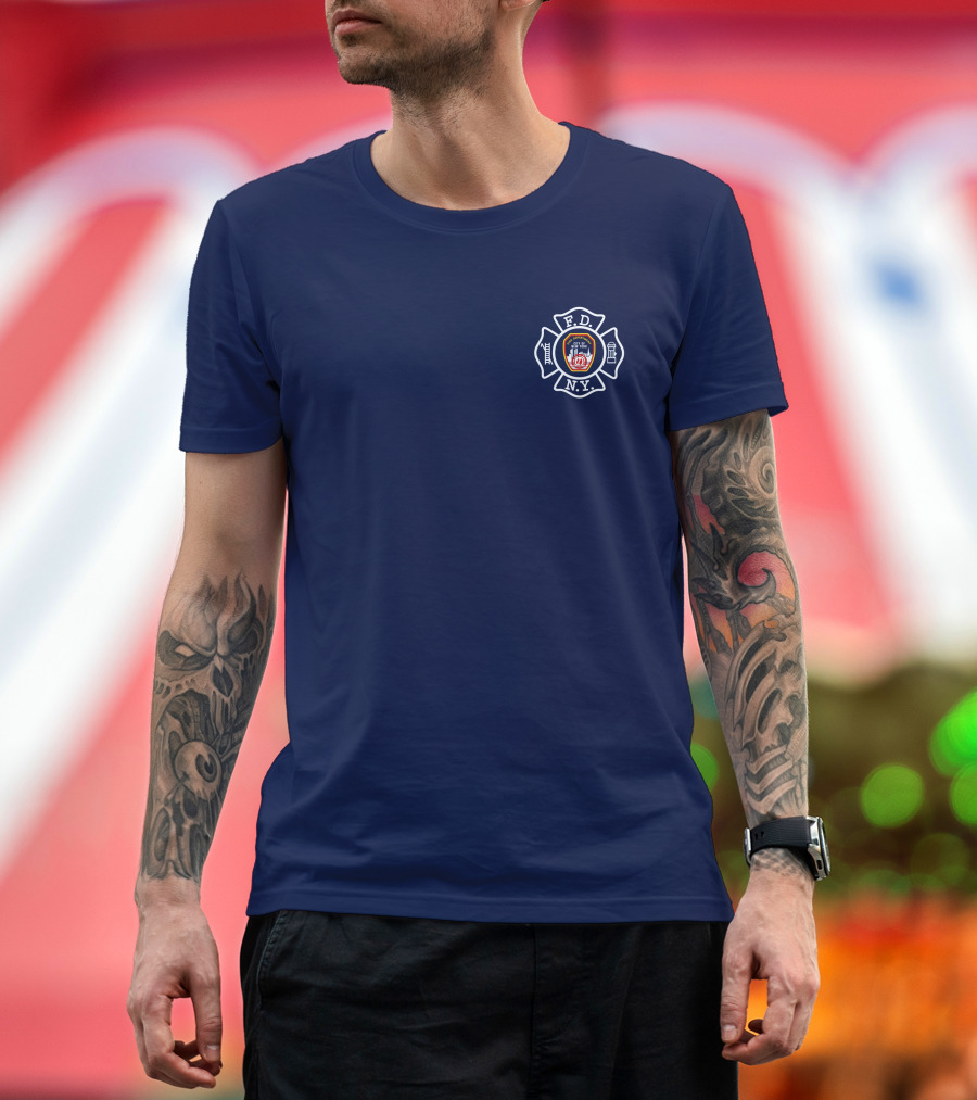 Brian Flores FDNY 20th Anniversary Shield 9-11 T-Shirt