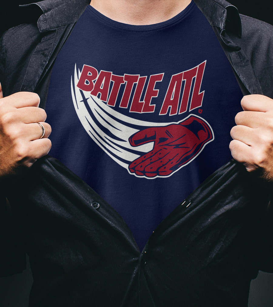 Battle ATL Atlanta Braves Hand Gesture T-Shirt