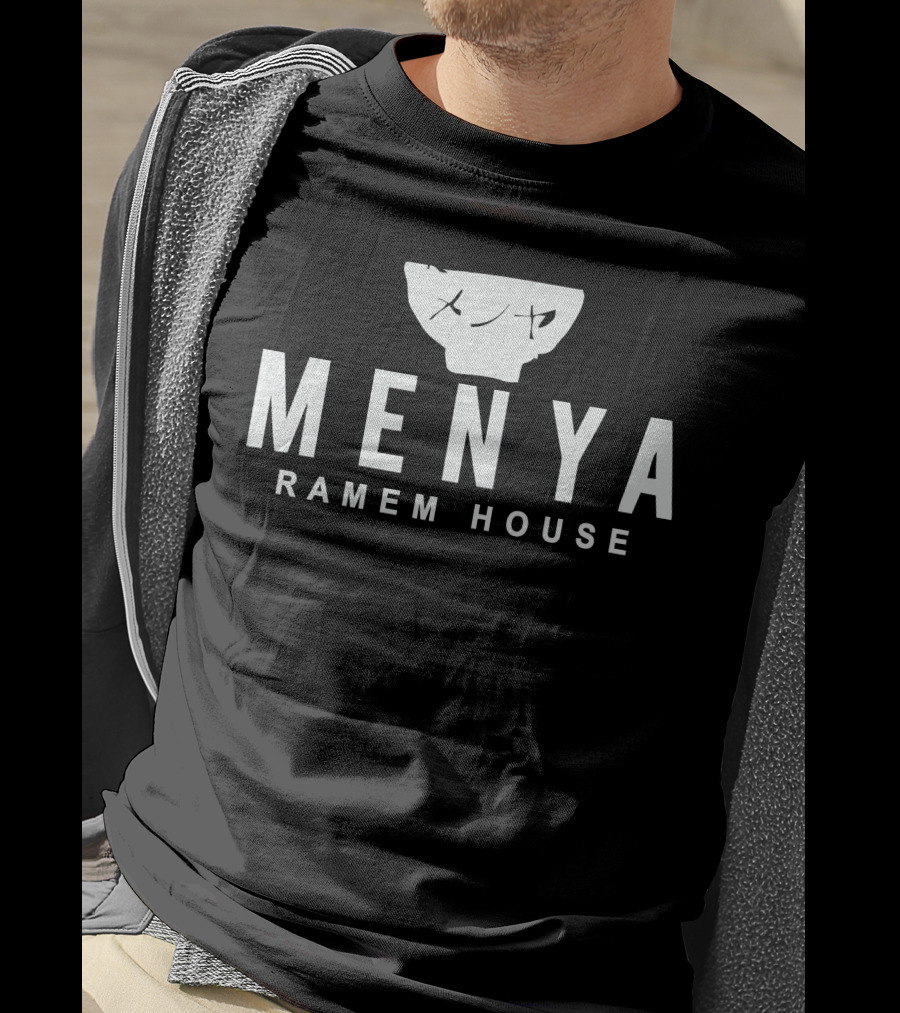 Menya Ramen House Bowl And Text T-Shirt