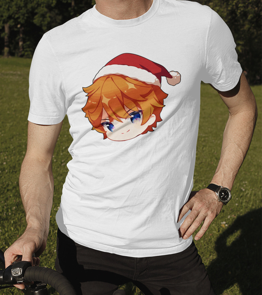 Griffin Burns Chibi Childe Xmas Santa Hat T-Shirt