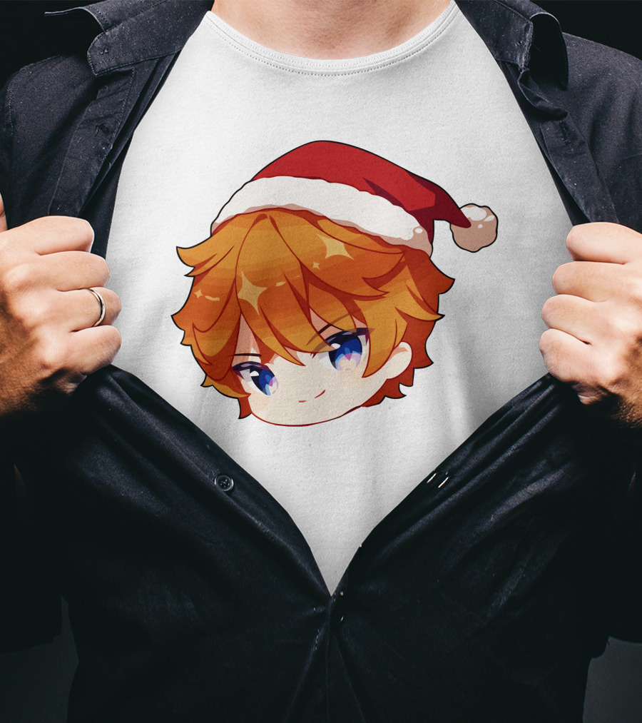 Griffin Burns Chibi Childe Xmas Santa Hat T-Shirt