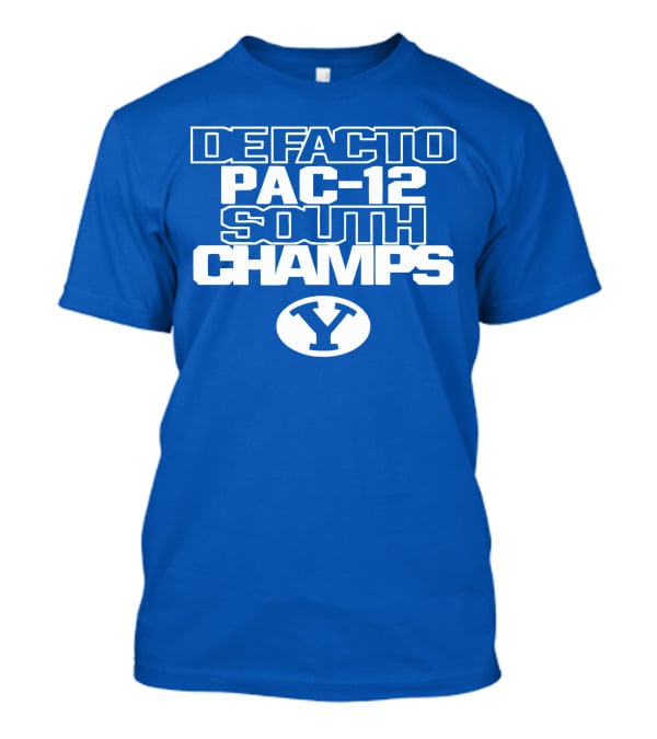 Defacto Pac-12 South Champs Byu Y T-Shirt