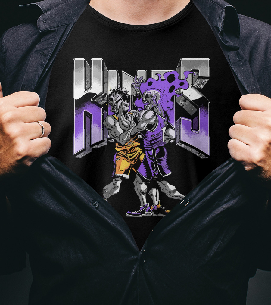 Sacramento Kings Revenge Of The Dead Basketball Duel Zombie Warriors T-Shirt