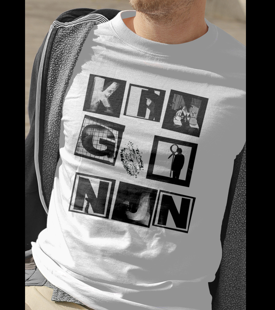 King Nun Squares Merch Black White Blocks T-Shirt