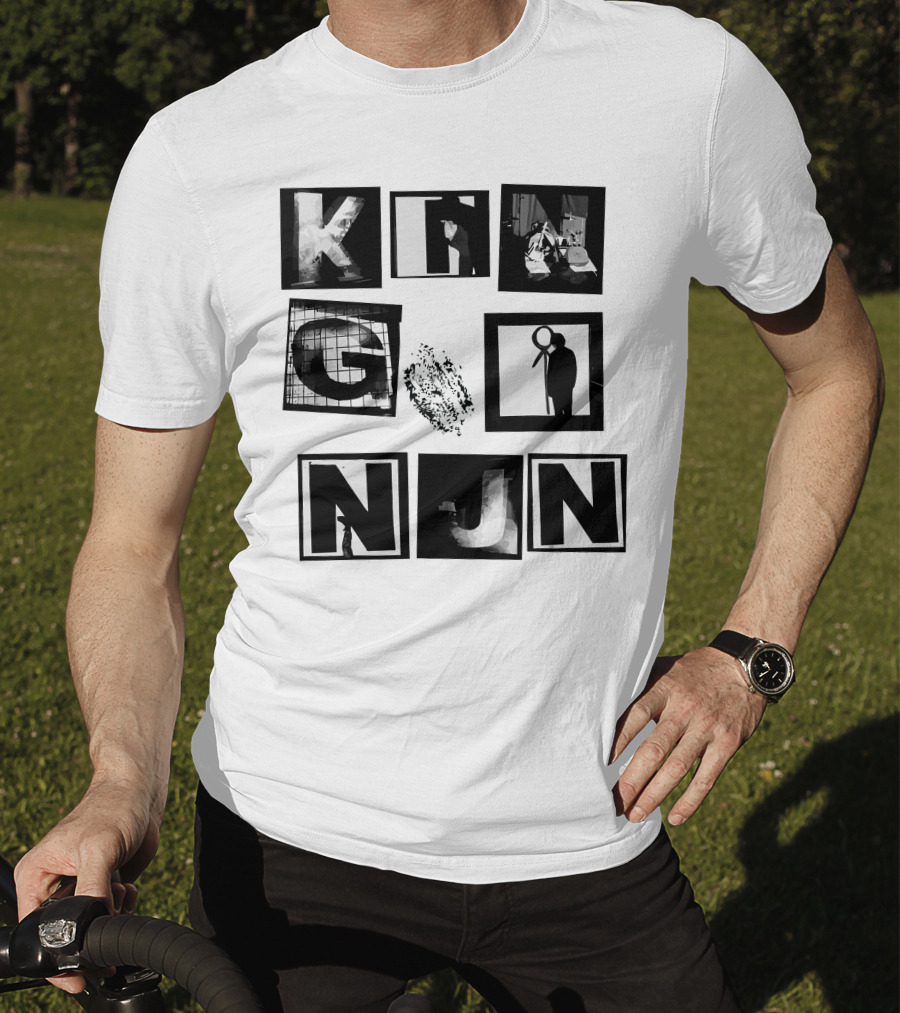 King Nun Squares Merch Black White Blocks T-Shirt