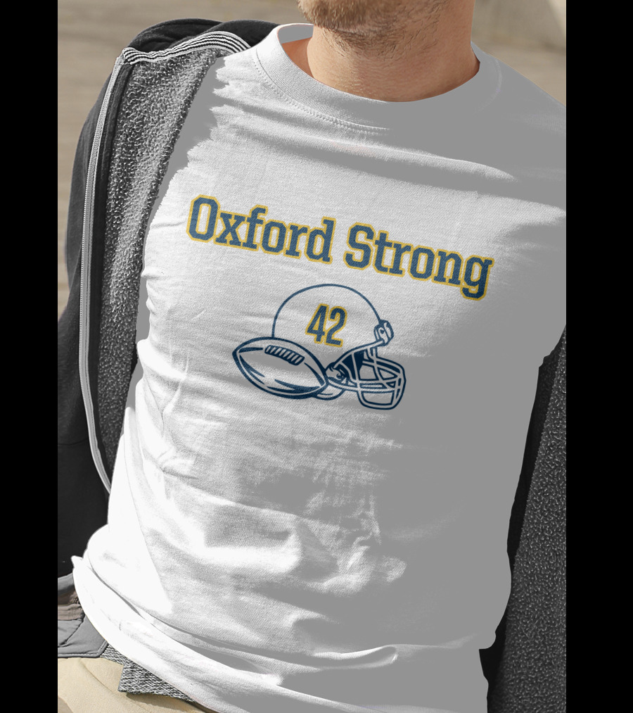 Oxford Strong 42 Football Helmet And Ball T-Shirt