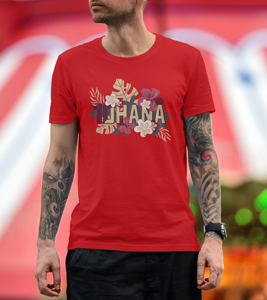 Mckenzie Milton 10Hana Hawaiian Garnet Floral T-Shirt
