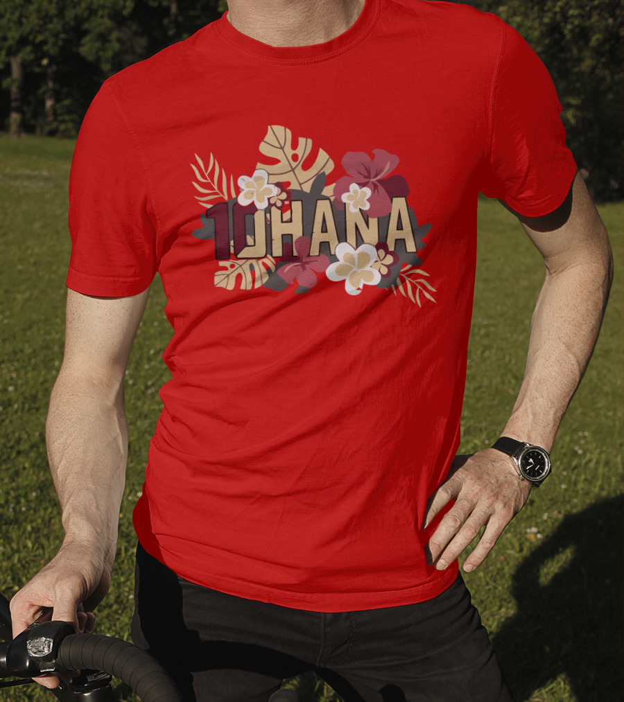 Mckenzie Milton 10Hana Hawaiian Garnet Floral T-Shirt