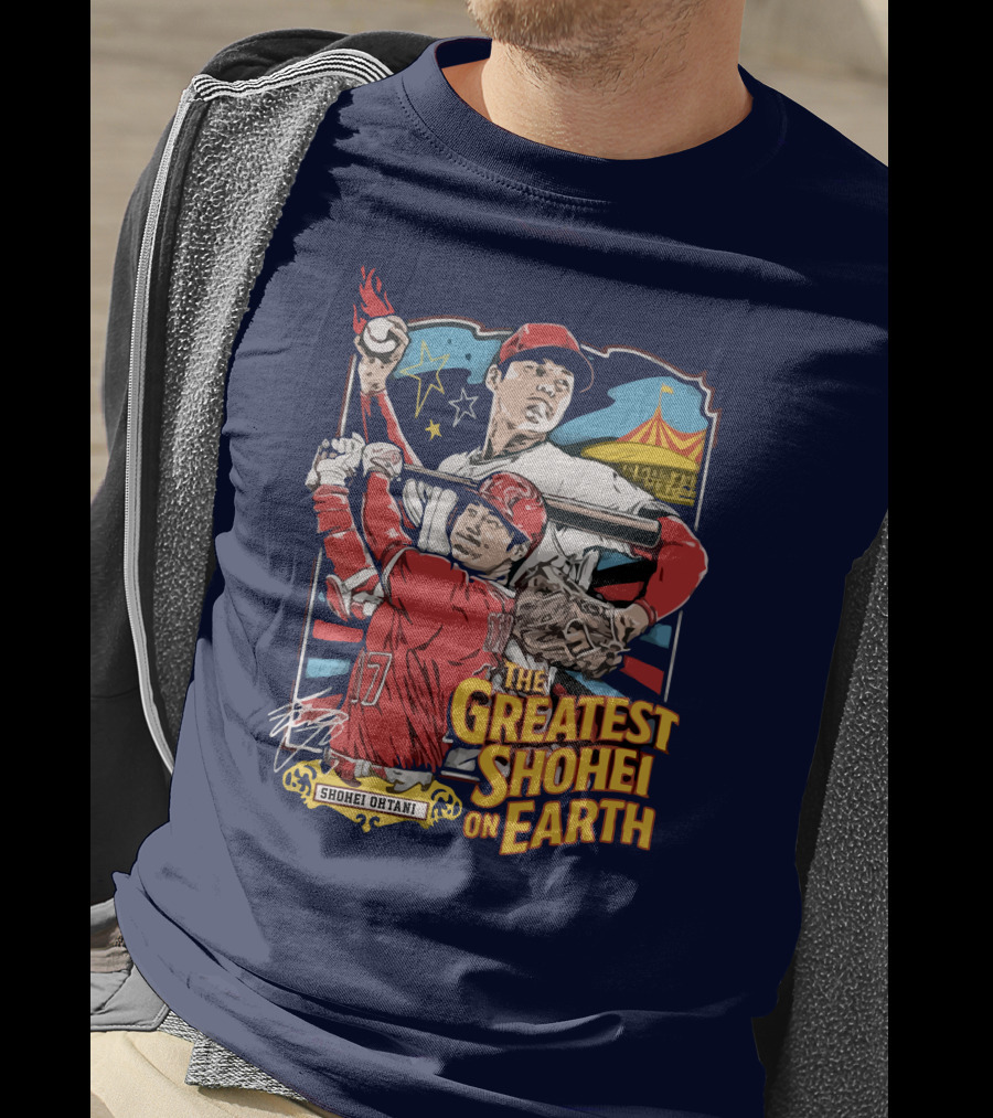 Shohei Ohtani Pitcher And Batter The Greatest Shohei On Earth T-Shirt