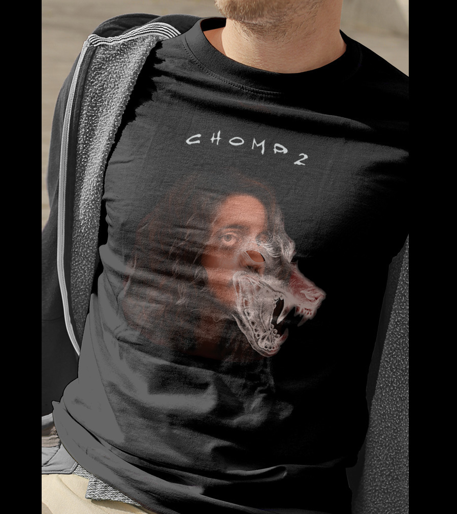 Russ Chomp 2 Smoke Wolf Face T-Shirt