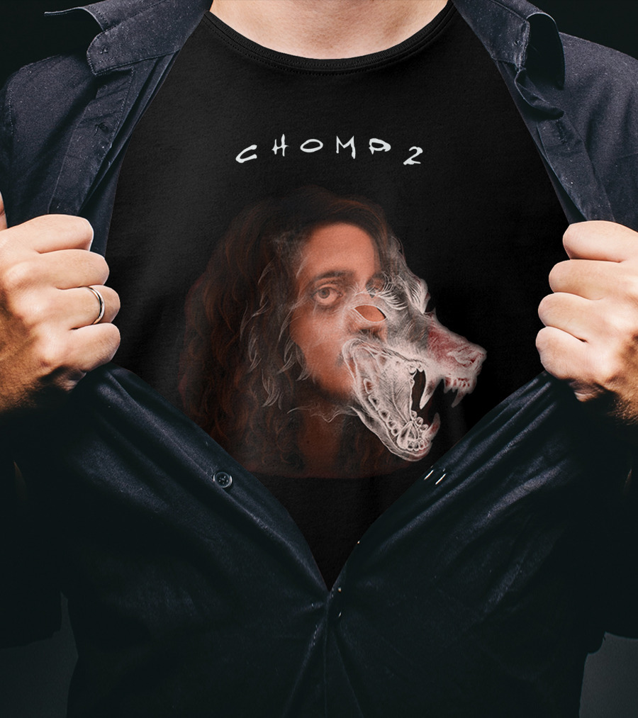 Russ Chomp 2 Smoke Wolf Face T-Shirt