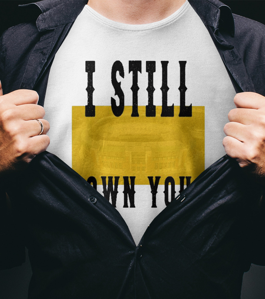 Allen Lazard I Still Own You Stadium Background T-Shirt