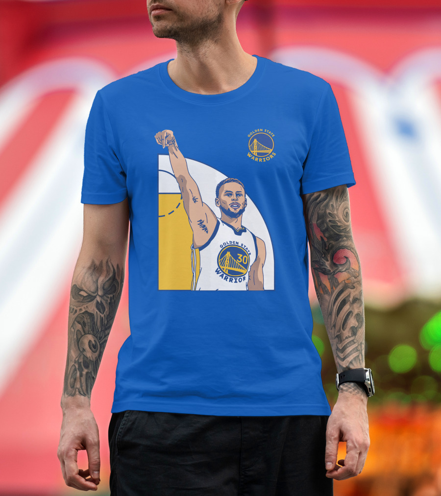Stephen Curry Golden State Warriors NBA Royal 30 T-Shirt