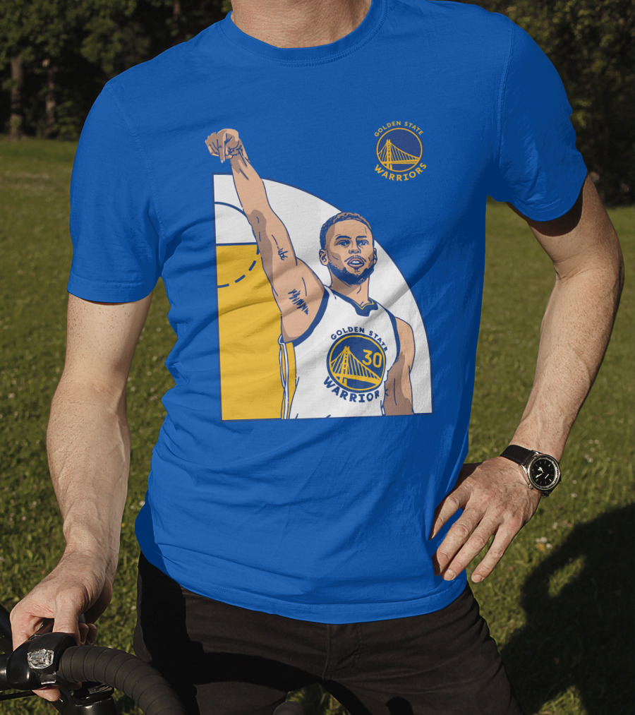 Stephen Curry Golden State Warriors NBA Royal 30 T-Shirt