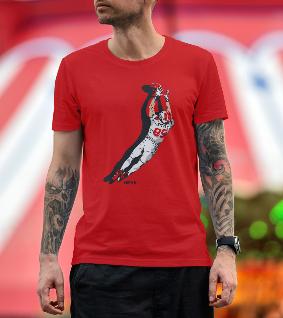 George Kittle 85 NFLPA The Grab Football Catch T-Shirt