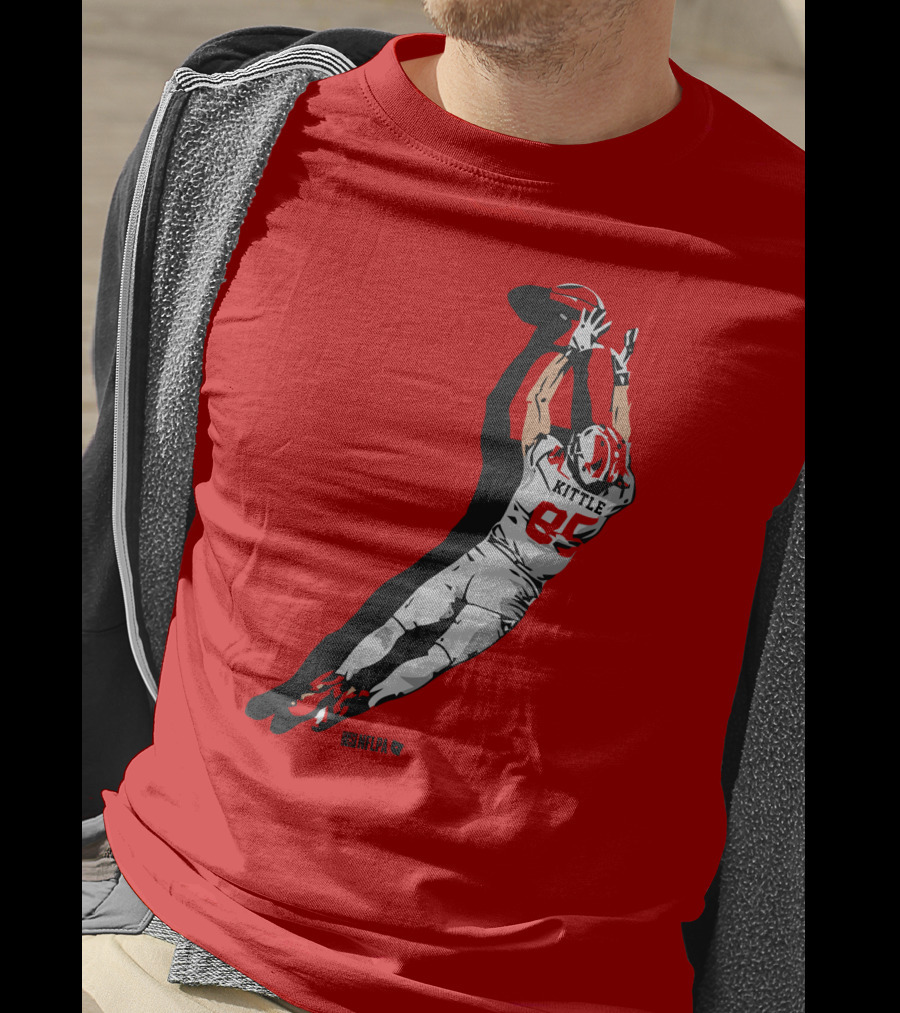 George Kittle 85 NFLPA The Grab Football Catch T-Shirt